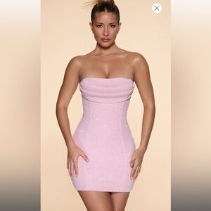 oh polly mini dress , size 0 color , color blush pink